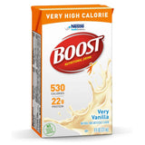 Boost Very High Calorie Complete Nutritional Drink, Very Vanilla, Case of 27