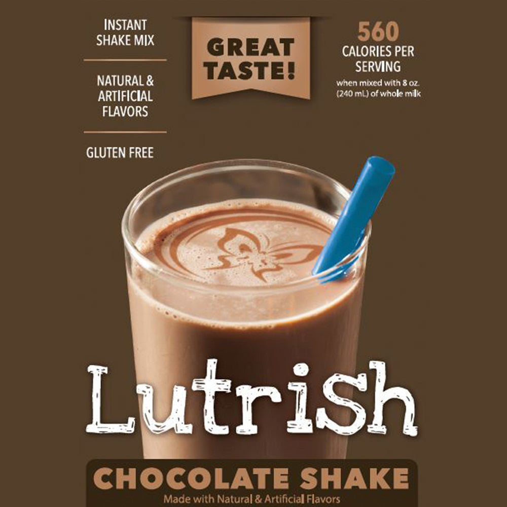 Lutrish Chocolate Shake, Pack of 24